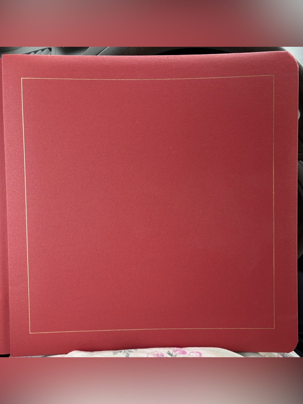 The Creative Memories Collection 12x12 Canyon Scrapbook Album Red Natural 15 pgs